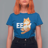Funny Cat Meme T Shirt For Women Eepy Cat Silly Sleepy Cat