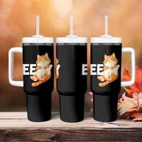 Funny Cat Meme Tumbler With Handle Eepy Cat Silly Sleepy Cat