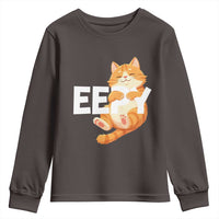 Funny Cat Meme Youth Sweatshirt Eepy Cat Silly Sleepy Cat