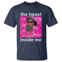 Funny Cat Meme T Shirt The Beast Inside Me