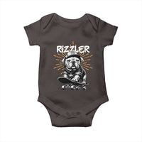 Funny Meme Rizzler Dog Baby Onesie