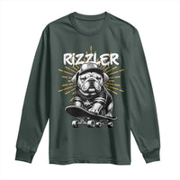 Funny Meme Rizzler Dog Long Sleeve Shirt