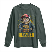 Funny Meme Rizzler Cat Long Sleeve Shirt