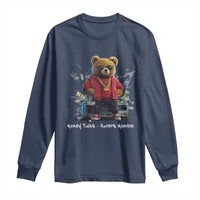 Teddy Fashion Hip Hop Long Sleeve Shirt Money talks Haters Mumble