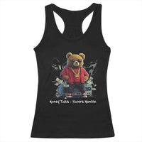 Teddy Fashion Hip Hop Racerback Tank Top Money talks Haters Mumble