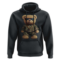 Camo Hip Hop Teddy Bear Hoodie Camouflage Gangsta Streetwear