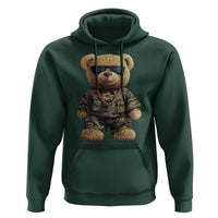 Camo Hip Hop Teddy Bear Hoodie Camouflage Gangsta Streetwear