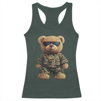 Camo Hip Hop Teddy Bear Racerback Tank Top Camouflage Gangsta Streetwear
