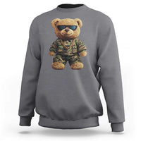 Camo Hip Hop Teddy Bear Sweatshirt Camouflage Gangsta Streetwear