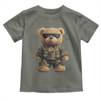 Camo Hip Hop Teddy Bear Toddler T Shirt Camouflage Gangsta Streetwear