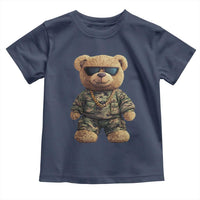 Camo Hip Hop Teddy Bear Toddler T Shirt Camouflage Gangsta Streetwear
