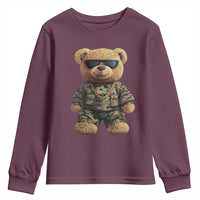 Camo Hip Hop Teddy Bear Youth Sweatshirt Camouflage Gangsta Streetwear