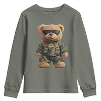Camo Hip Hop Teddy Bear Youth Sweatshirt Camouflage Gangsta Streetwear
