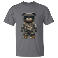 Hip Hop Teddy Bear T Shirt Camouflage Gangsta Streetwear
