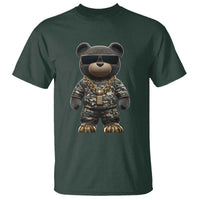 Hip Hop Teddy Bear T Shirt Camouflage Gangsta Streetwear