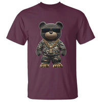 Hip Hop Teddy Bear T Shirt Camouflage Gangsta Streetwear