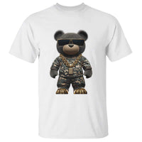Hip Hop Teddy Bear T Shirt Camouflage Gangsta Streetwear