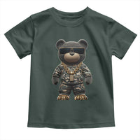 Hip Hop Teddy Bear Toddler T Shirt Camouflage Gangsta Streetwear