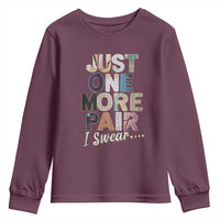 Sneaker Lover Youth Sweatshirt Just One More Pair I Swear