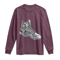 Sneaker Lover Long Sleeve Shirt Graphic New York Travel SNKR