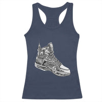 Sneaker Lover Racerback Tank Top Graphic New York Travel SNKR