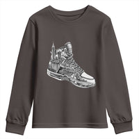 Sneaker Lover Youth Sweatshirt Graphic New York Travel SNKR