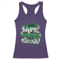 Funny Sneaker Lover Racerback Tank Top I Make Shoe Contact Before Eye Contact