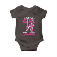 Just A Girl Who Loves Sneakers Baby Onesie