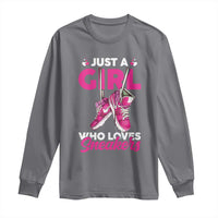 Just A Girl Who Loves Sneakers Long Sleeve Shirt