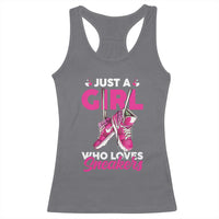 Just A Girl Who Loves Sneakers Racerback Tank Top