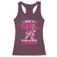 Just A Girl Who Loves Sneakers Racerback Tank Top