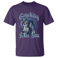 Anti Smoking T Shirt Smoking Kills You Skeleton Death - Wonder Print Shop