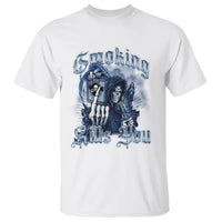 Anti Smoking T Shirt Smoking Kills You Skeleton Death - Wonder Print Shop