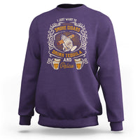 I Just Want To Smoke Cigars Drink Tequila And Relax Sweatshirt - Wonder Print Shop