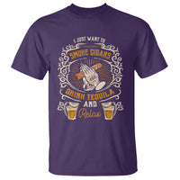 I Just Want To Smoke Cigars Drink Tequila And Relax T Shirt - Wonder Print Shop