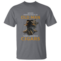 Never Underestimate An Old Man Who Smokes Cigars T Shirt - Wonder Print Shop