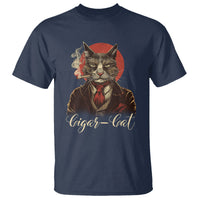 Cigar Smoker Cat Lover Cigarcat T Shirt - Wonder Print Shop