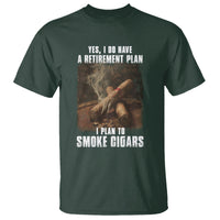 Cigar Smoker Retirement T Shirt I Plan To Smoke Cigars - Wonder Print Shop