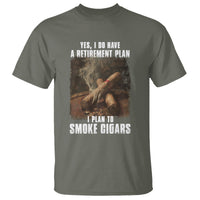 Cigar Smoker Retirement T Shirt I Plan To Smoke Cigars - Wonder Print Shop