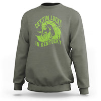 Horse Racing Sweatshirt Getting Lucky In Kentucky - Wonder Print Shop