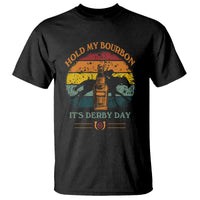 Horse Racing T Shirt Hold my Bourbon It's Derby Day - Wonder Print Shop