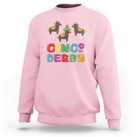 Funny Horse Racing Sweatshirt Cinco De Derby Mexican Horse Race - Wonder Print Shop