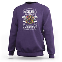 Weekend Forecast Horse Racing With A Chance Of Drinking Sweatshirt - Wonder Print Shop