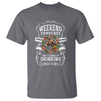Weekend Forecast Horse Racing With A Chance Of Drinking T Shirt - Wonder Print Shop