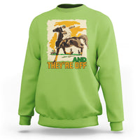 Funny Horse Racing Sweatshirt And They're Off Horses Race Lover - Wonder Print Shop