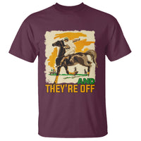 Funny Horse Racing T Shirt And They're Off Horses Race Lover - Wonder Print Shop