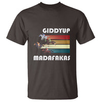 Funny Horse Racing T Shirt Giddy Up Madafakas Horses Race Lover - Wonder Print Shop