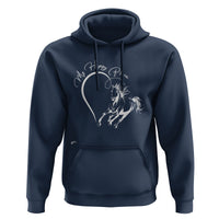 Horse Lover Hoodie My Happy Place Horseback Riding - Wonder Print Shop