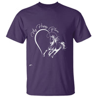 Horse Lover T Shirt My Happy Place Horseback Riding - Wonder Print Shop