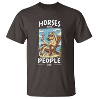 Horse Because People Suck Anti Social Horse Lover T Shirt - Wonder Print Shop